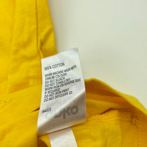 Boys Anko, yellow cotton  t-shirt / top, GUC, size 7,  