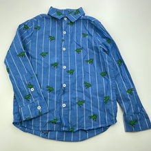 Load image into Gallery viewer, Boys Next, lightweight cotton long sleeve shirt, dinosaurs, EUC, size 5,  