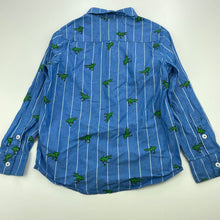 Load image into Gallery viewer, Boys Next, lightweight cotton long sleeve shirt, dinosaurs, EUC, size 5,  