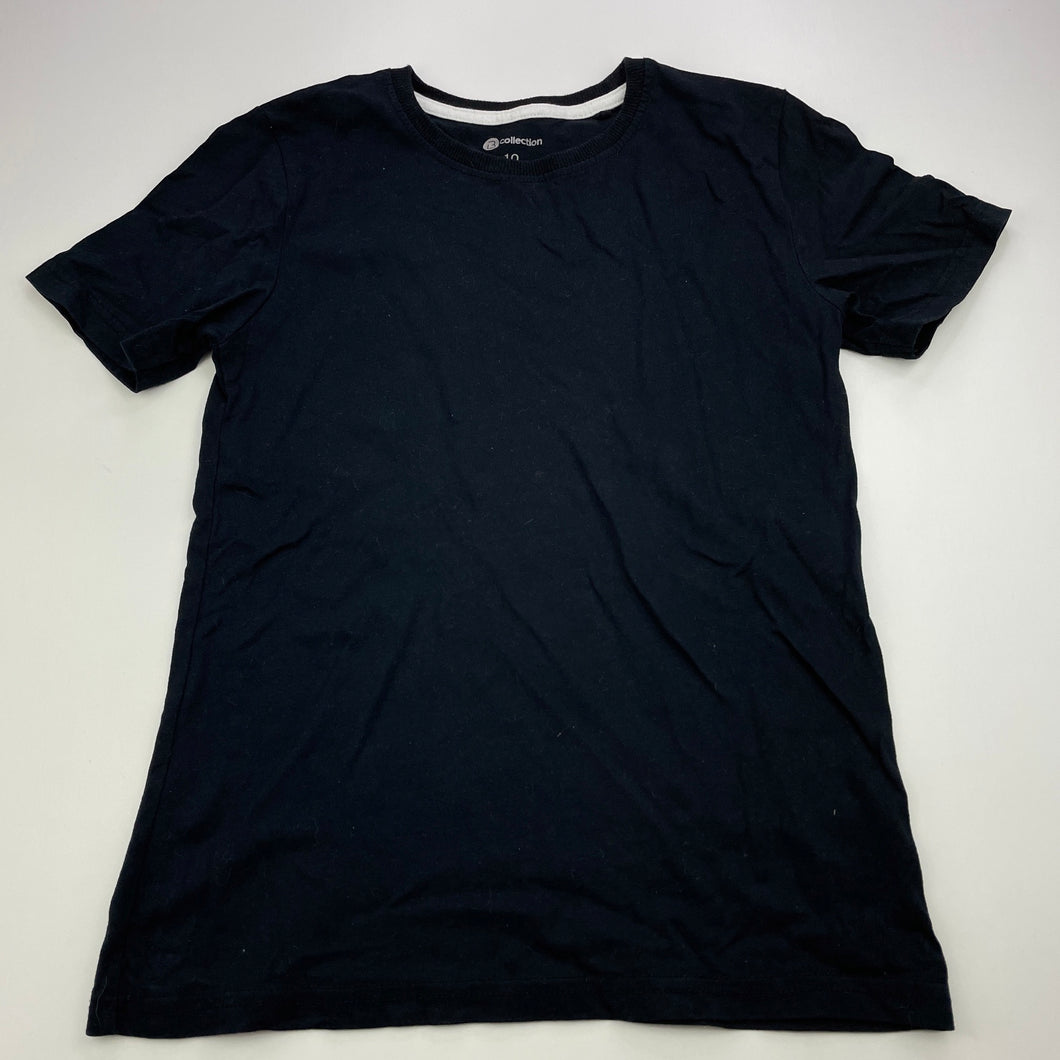 Boys B Collection, black cotton t-shirt / top, EUC, size 10,  