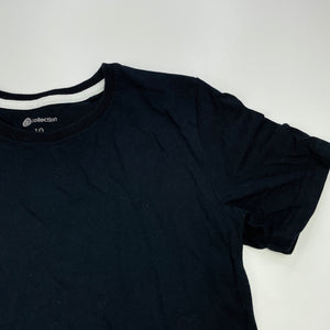 Boys B Collection, black cotton t-shirt / top, EUC, size 10,  