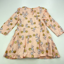 Load image into Gallery viewer, Girls Target, cotton casual long sleeve dress, pockets, GUC, size 1, L: 41cm