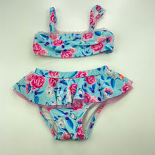 Load image into Gallery viewer, Girls Salty Ink, floral swim top &amp; bottoms, FUC, size 2,  