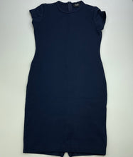 Load image into Gallery viewer, Girls Bardot Junior, navy stretchy dress, zip back hem, FUC, size 12, L: 77cm