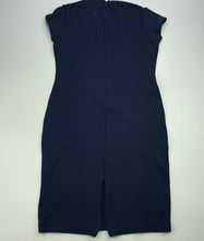 Load image into Gallery viewer, Girls Bardot Junior, navy stretchy dress, zip back hem, FUC, size 12, L: 77cm