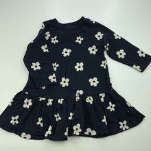 Load image into Gallery viewer, Girls Target, navy stretchy casual dress, GUC, size 1, L: 42cm