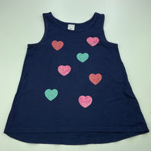 Load image into Gallery viewer, Girls Target, navy stretchy singlet / tank top, sequins, FUC, size 6,  