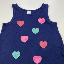 Load image into Gallery viewer, Girls Target, navy stretchy singlet / tank top, sequins, FUC, size 6,  