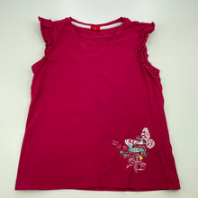 Load image into Gallery viewer, Girls S.Oliver, pink cotton sleeveless top, FUC, size 6-7,  