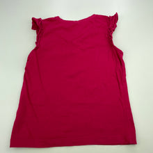 Load image into Gallery viewer, Girls S.Oliver, pink cotton sleeveless top, FUC, size 6-7,  