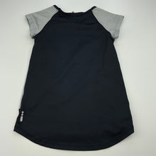 Load image into Gallery viewer, Girls Cotton On, black &amp; grey sports / activewear top, GUC, size 5-6,  