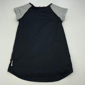 Girls Cotton On, black & grey sports / activewear top, GUC, size 5-6,  
