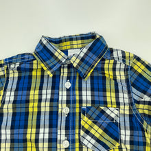 Load image into Gallery viewer, Boys H&amp;T, checked cotton short sleeve shirt, FUC, size 1,  