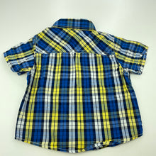 Load image into Gallery viewer, Boys H&amp;T, checked cotton short sleeve shirt, FUC, size 1,  