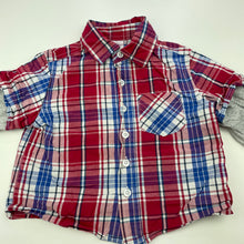 Load image into Gallery viewer, Boys H&amp;T, checked spliced shirt / top, FUC, size 1,  