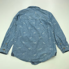 Load image into Gallery viewer, Boys Target, cotton long sleeve shirt, paper planes, GUC, size 6,  