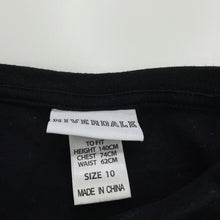 Load image into Gallery viewer, Girls RIVERDALE, black cotton tie front t-shirt / top, EUC, size 10,  