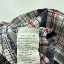Load image into Gallery viewer, Boys Candy Stripes, checked lightweight cotton short sleeve shirt, EUC, size 1,  