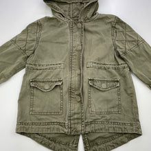 Load image into Gallery viewer, unisex Cotton On, khaki cotton jacket / coat, zip &amp; poppers, FUC, size 3,  