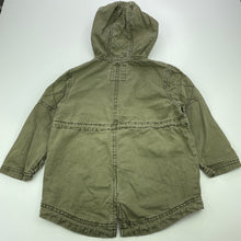 Load image into Gallery viewer, unisex Cotton On, khaki cotton jacket / coat, zip &amp; poppers, FUC, size 3,  