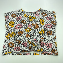 Load image into Gallery viewer, Girls Mango, animal print cotton twist front top, FUC, size 10,  