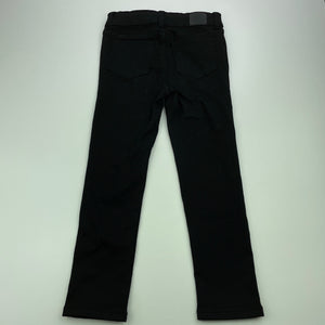 Girls Target, stretchy black casual pants, adjustable, Inside leg: 45cm, GUC, size 5,  