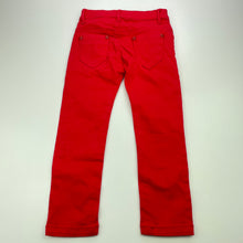 Load image into Gallery viewer, Girls Miss Image, red stretch cotton pants, adjustable, Inside leg: 39.5cm, EUC, size 3,  