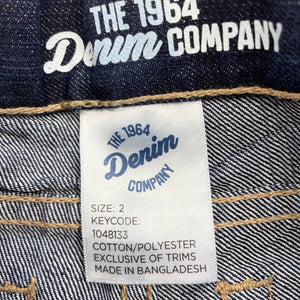 Boys 1964 Denim Co, dark denim jean shorts, adjustable, EUC, size 2,  