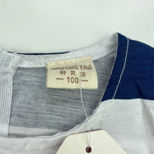 Load image into Gallery viewer, Girls HAO LING FAN, lightweight blue &amp; white stripe party dress, NEW, size 3, L: 49cm