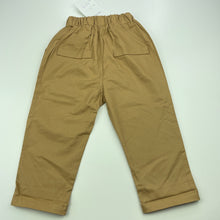 Load image into Gallery viewer, Boys KOREA KIDS, brown casual pants, elasticated, Inside leg: 27cm, NEW, size 1,  