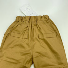 Load image into Gallery viewer, Boys KOREA KIDS, brown casual pants, elasticated, Inside leg: 27cm, NEW, size 1,  