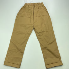 Load image into Gallery viewer, Boys KOREA KIDS, brown casual pants, elasticated, Inside leg: 34.5cm, NEW, size 3,  