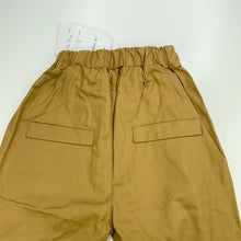 Load image into Gallery viewer, Boys KOREA KIDS, brown casual pants, elasticated, Inside leg: 34.5cm, NEW, size 3,  