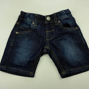 Boys Breakers, dark denim shorts, adjustable, EUC, size 1,  