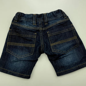 Boys Breakers, dark denim shorts, adjustable, EUC, size 1,  