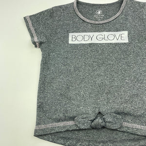 Girls Body Glove, grey sports / activewear top, EUC, size 4,  