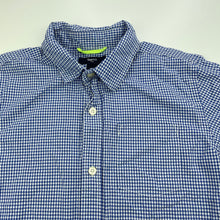 Load image into Gallery viewer, Boys GAP, blue check cotton short sleeve shirt, GUC, size 10-11,  