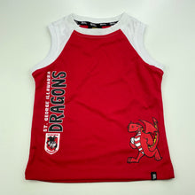 Load image into Gallery viewer, unisex NRL Supporter, St George Dragons lightweight top, EUC, size 2,  
