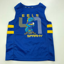 Load image into Gallery viewer, unisex NRL Supporter, Parramatta Eels tank top, EUC, size 2,  