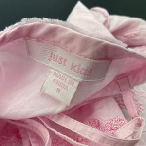 Girls Just Kids, pink lightweight cotton summer top, FUC, size 8,  