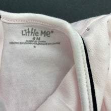 Load image into Gallery viewer, Girls Little Me, pink cotton &amp; tulle long sleeve top, EUC, size 6 months,  
