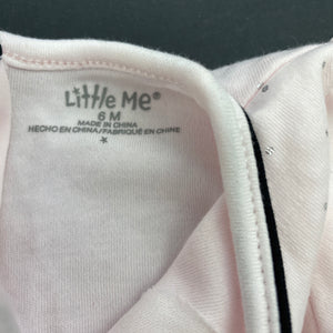 Girls Little Me, pink cotton & tulle long sleeve top, EUC, size 6 months,  