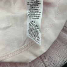 Load image into Gallery viewer, Girls Little Me, pink cotton &amp; tulle long sleeve top, EUC, size 6 months,  