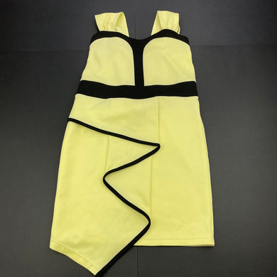 Girls CITLALIS, yellow & black party dress, FUC, size 10, L: 60cm