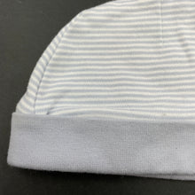Load image into Gallery viewer, unisex Anko, blue &amp; white stripe cotton hat / beanie, EUC, size 000,  