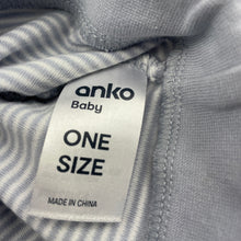 Load image into Gallery viewer, unisex Anko, blue &amp; white stripe cotton hat / beanie, EUC, size 000,  