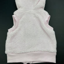 Load image into Gallery viewer, Girls Baby Berry, pink fleece hooded vest, GUC, size 0000,  