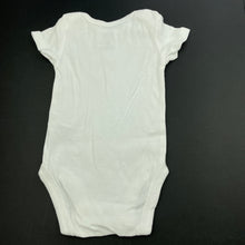 Load image into Gallery viewer, unisex Carters, white cotton bodysuit / romper, GUC, size 000,  