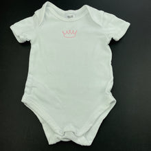 Load image into Gallery viewer, Girls Target, white cotton bodysuit / romper, FUC, size 000,  
