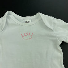 Load image into Gallery viewer, Girls Target, white cotton bodysuit / romper, FUC, size 000,  